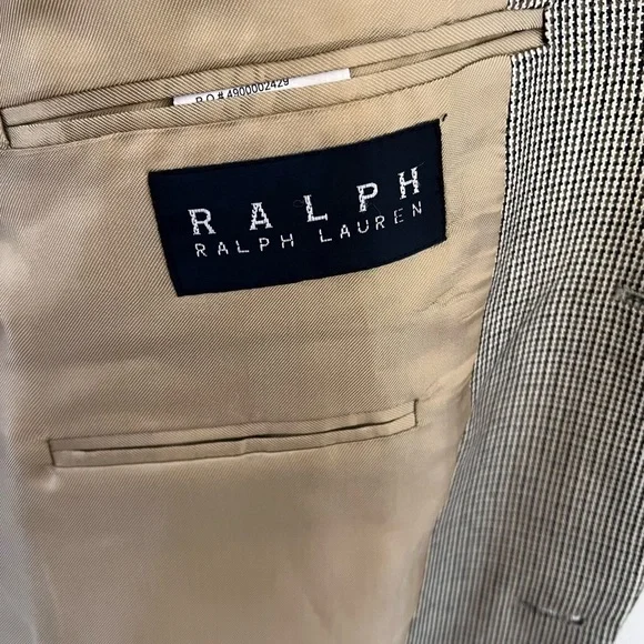 Ralph Lauren  Black  Label For Dillards Men’s Silk Blazer Suit Coat Size 40R - Picture 3 of 6